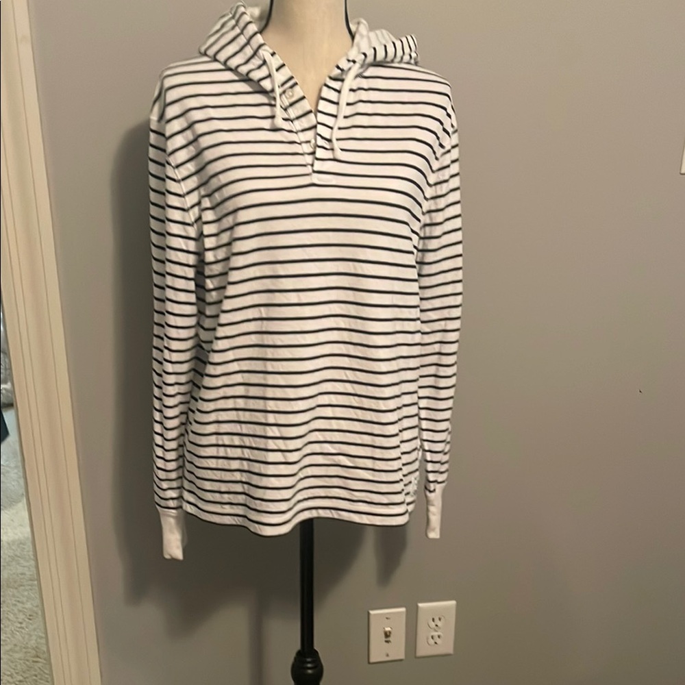 Polo by Ralph Lauren Black and White Striped Sweater
